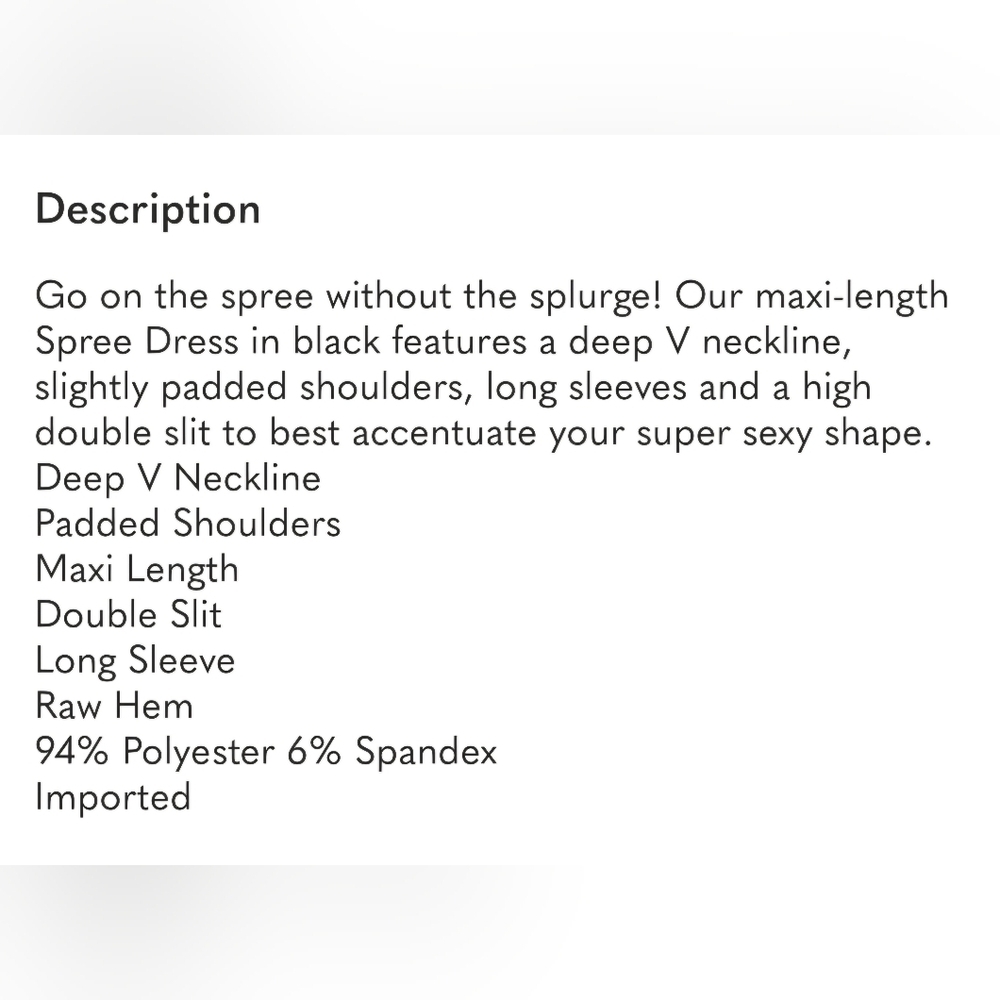Elegant Black Evening Gown - Picture 5 of 8